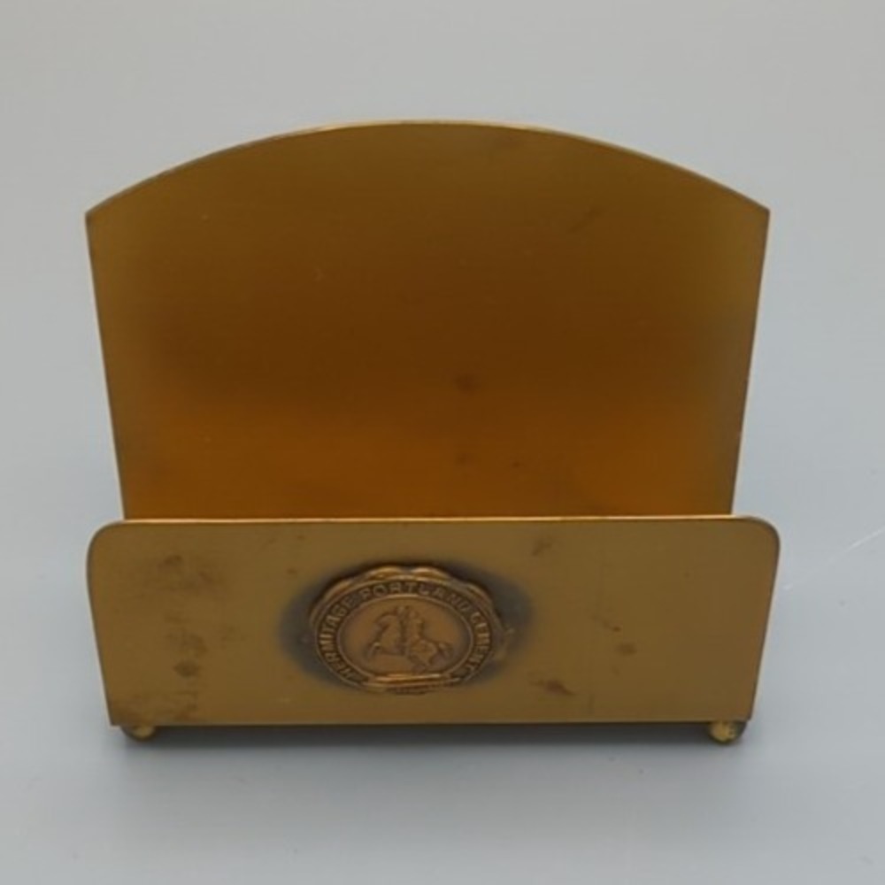 VTG‎ Metal Arts Bronze Letter Holder Advertising Old Hickory Nashville